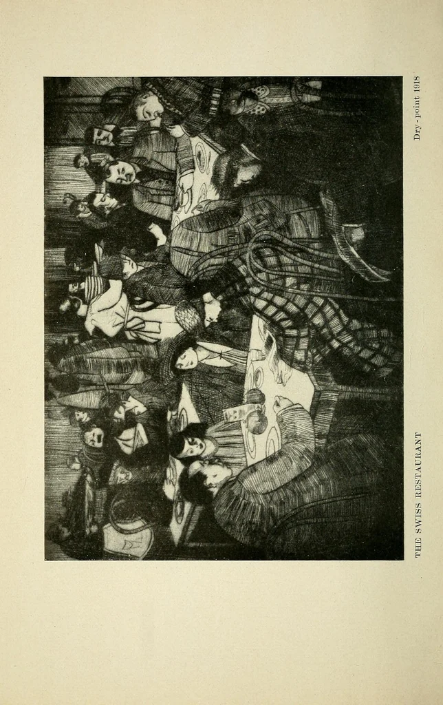 An illustration from Peggy Bacon, 1922, leaf 28