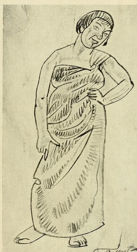 An illustration from Peggy Bacon, 1922, leaf 45