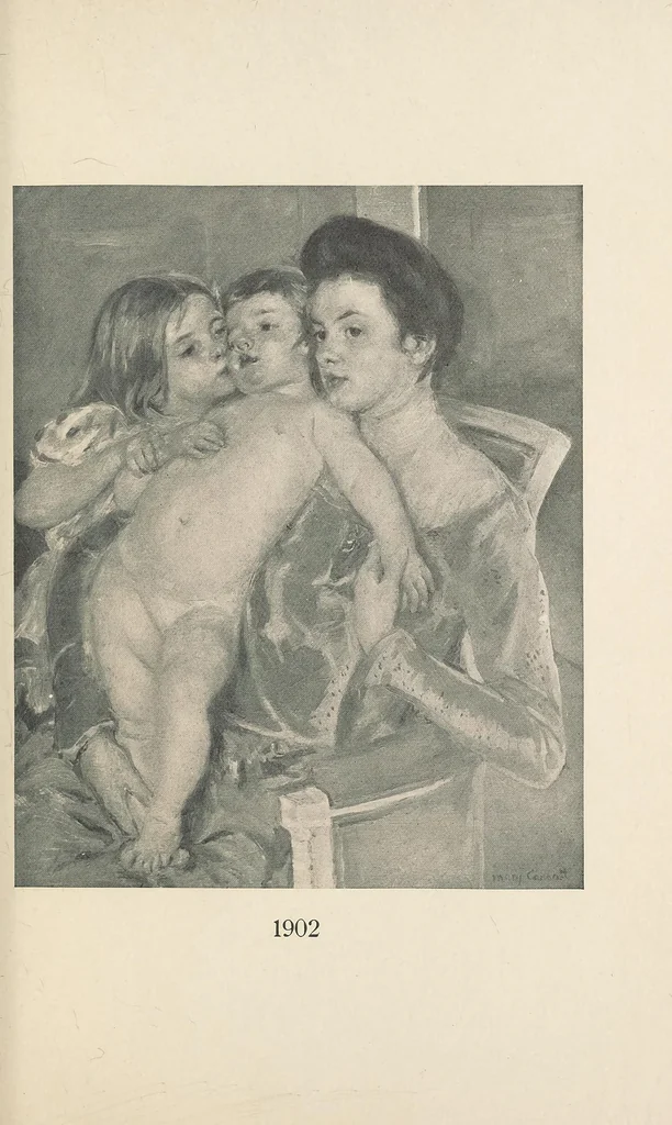An illustration from Un peintre des enfants et des mères, Mary Cassat, 1913, leaf 153