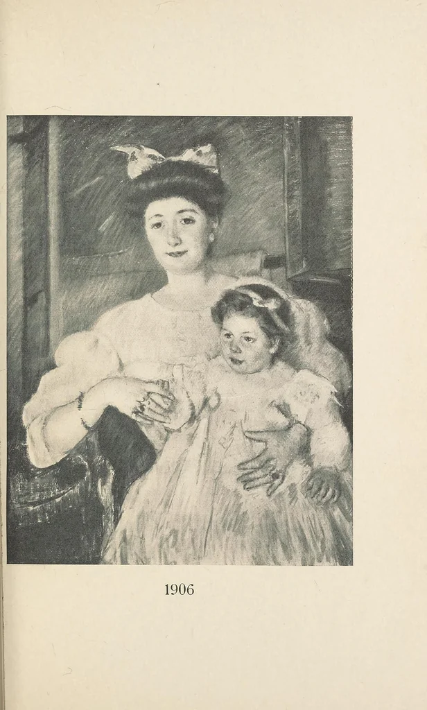 An illustration from Un peintre des enfants et des mères, Mary Cassat, 1913, leaf 205