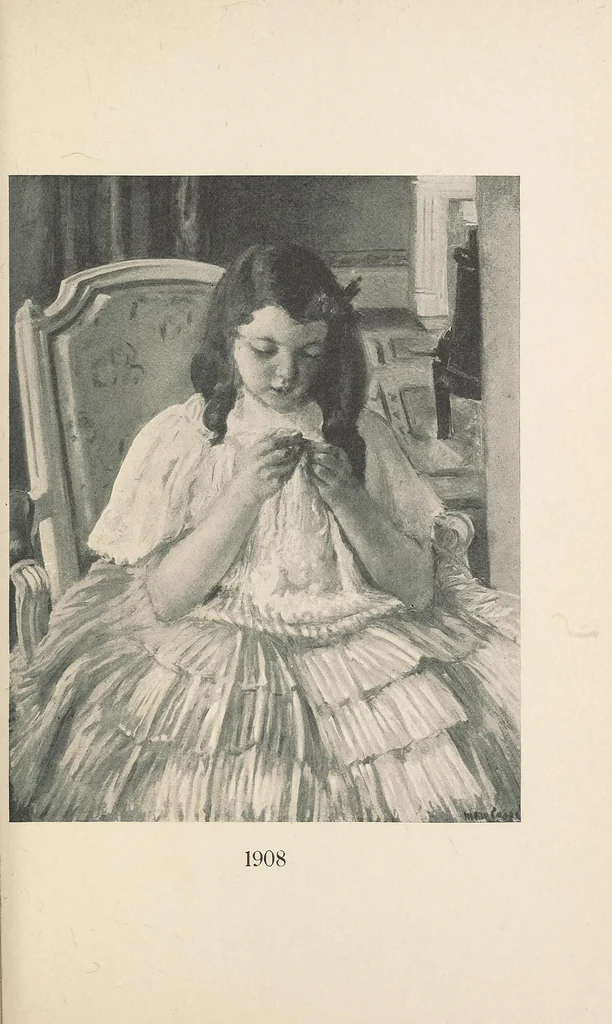 An illustration from Un peintre des enfants et des mères, Mary Cassat, 1913, leaf 225