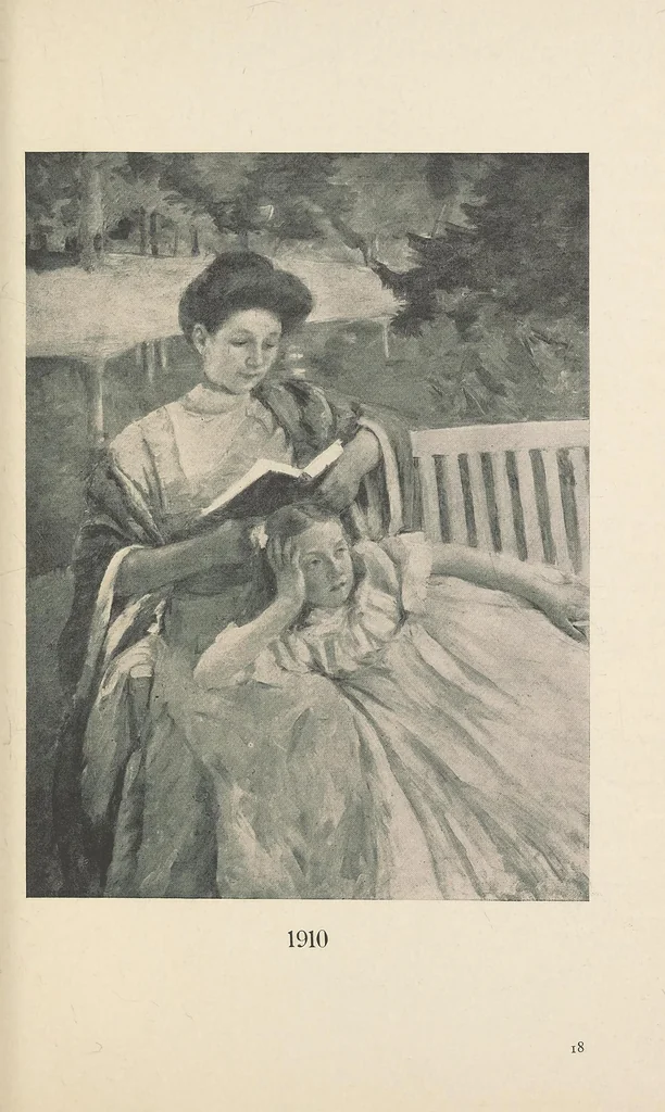 An illustration from Un peintre des enfants et des mères, Mary Cassat, 1913, leaf 255