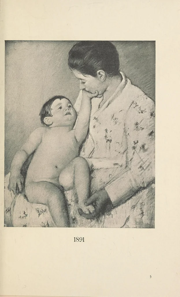 An illustration from Un peintre des enfants et des mères, Mary Cassat, 1913, leaf 59