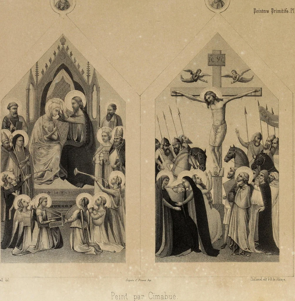 An illustration from Peintres primitifs; collection de tableaux rapportee d'Italie et publiee par le chevalier Artaud de Montor.., 1843, leaf 100
