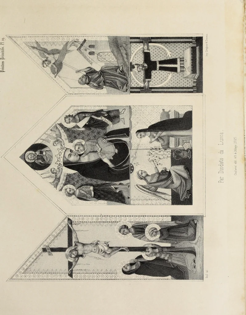 An illustration from Peintres primitifs; collection de tableaux rapportee d'Italie et publiee par le chevalier Artaud de Montor.., 1843, leaf 102