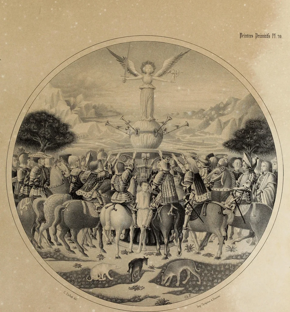 An illustration from Peintres primitifs; collection de tableaux rapportee d'Italie et publiee par le chevalier Artaud de Montor.., 1843, leaf 104