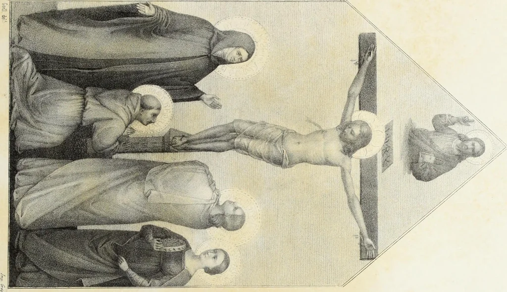 An illustration from Peintres primitifs; collection de tableaux rapportee d'Italie et publiee par le chevalier Artaud de Montor.., 1843, leaf 106
