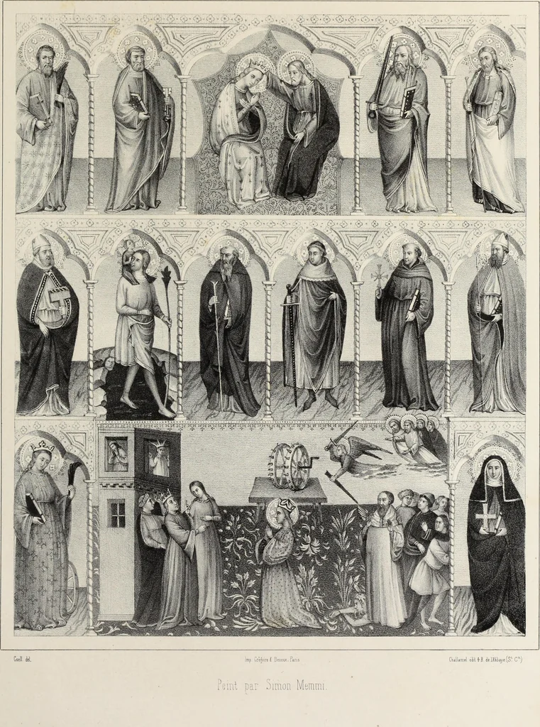 An illustration from Peintres primitifs; collection de tableaux rapportee d'Italie et publiee par le chevalier Artaud de Montor.., 1843, leaf 108