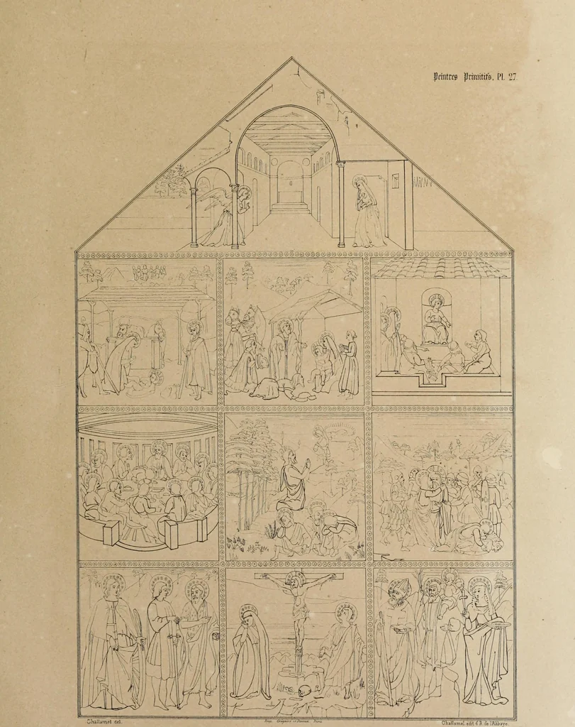 An illustration from Peintres primitifs; collection de tableaux rapportee d'Italie et publiee par le chevalier Artaud de Montor.., 1843, leaf 118