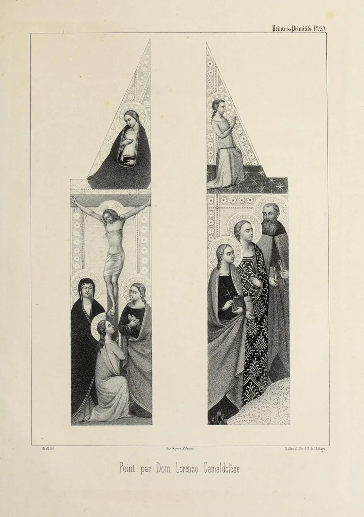 An illustration from Peintres primitifs; collection de tableaux rapportee d'Italie et publiee par le chevalier Artaud de Montor.., 1843, leaf 122