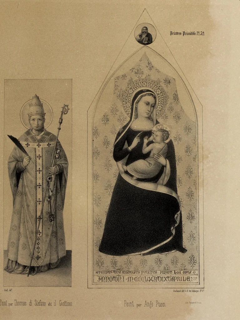 An illustration from Peintres primitifs; collection de tableaux rapportee d'Italie et publiee par le chevalier Artaud de Montor.., 1843, leaf 130