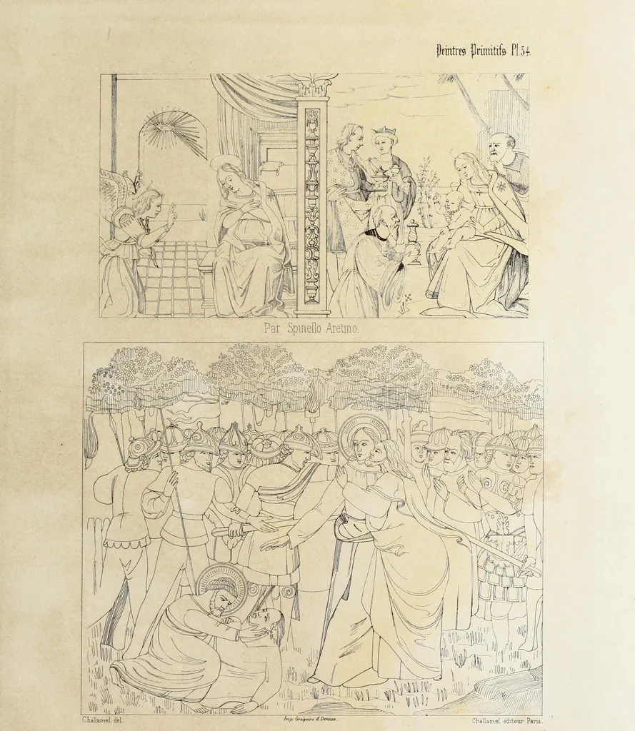 An illustration from Peintres primitifs; collection de tableaux rapportee d'Italie et publiee par le chevalier Artaud de Montor.., 1843, leaf 132