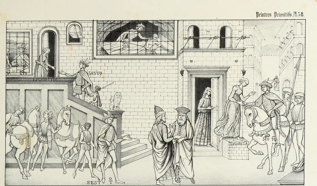 An illustration from Peintres primitifs; collection de tableaux rapportee d'Italie et publiee par le chevalier Artaud de Montor.., 1843, leaf 140
