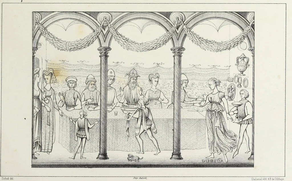 An illustration from Peintres primitifs; collection de tableaux rapportee d'Italie et publiee par le chevalier Artaud de Montor.., 1843, leaf 140