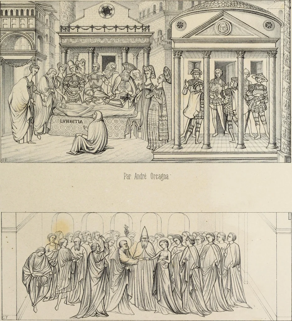 An illustration from Peintres primitifs; collection de tableaux rapportee d'Italie et publiee par le chevalier Artaud de Montor.., 1843, leaf 142