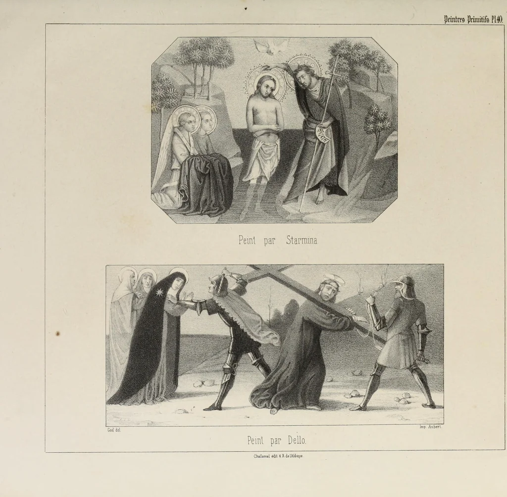 An illustration from Peintres primitifs; collection de tableaux rapportee d'Italie et publiee par le chevalier Artaud de Montor.., 1843, leaf 144