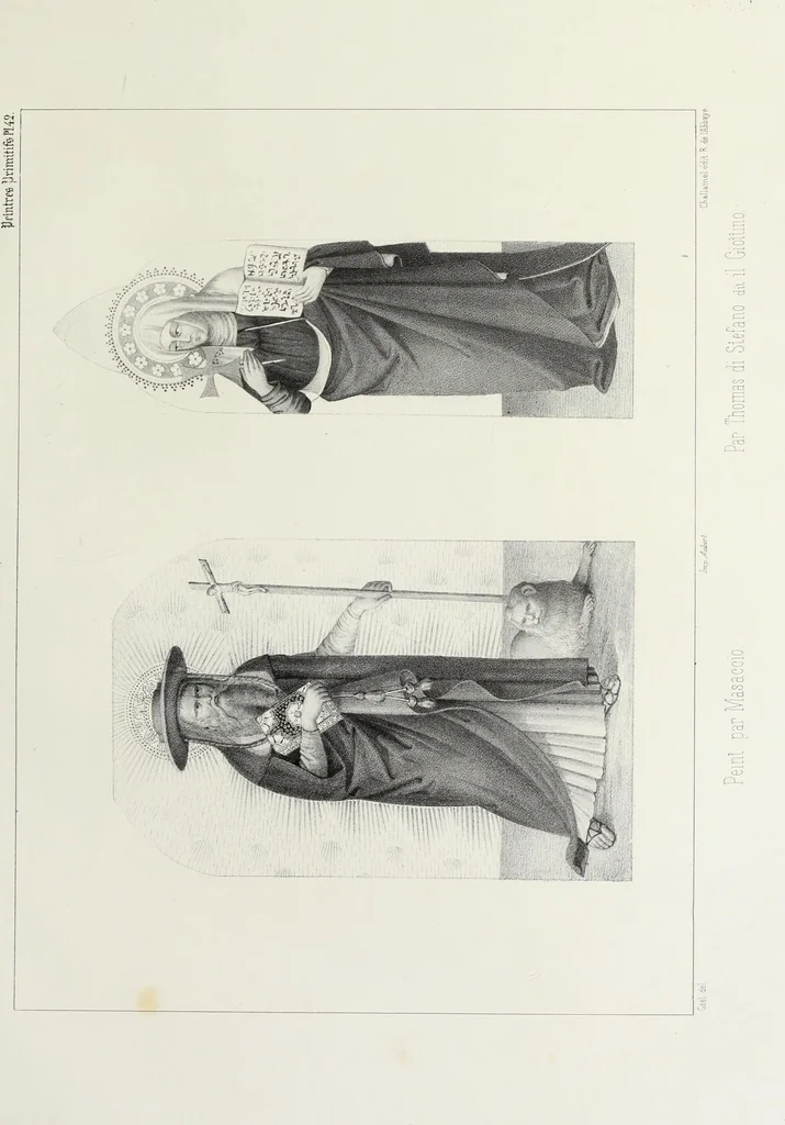 An illustration from Peintres primitifs; collection de tableaux rapportee d'Italie et publiee par le chevalier Artaud de Montor.., 1843, leaf 148