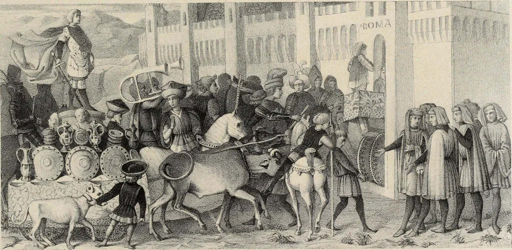 An illustration from Peintres primitifs; collection de tableaux rapportee d'Italie et publiee par le chevalier Artaud de Montor.., 1843, leaf 150