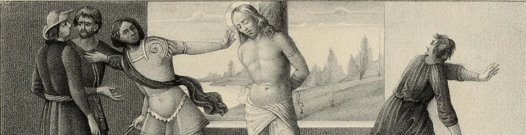 An illustration from Peintres primitifs; collection de tableaux rapportee d'Italie et publiee par le chevalier Artaud de Montor.., 1843, leaf 152