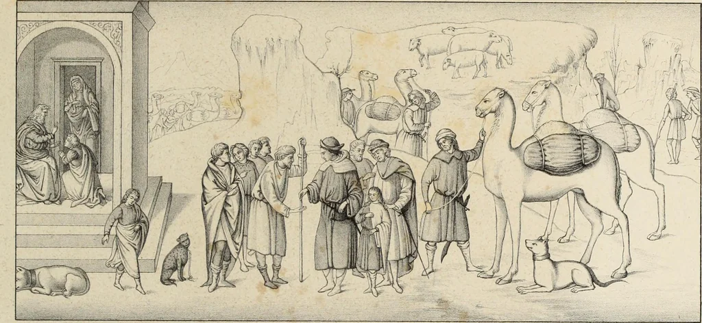 An illustration from Peintres primitifs; collection de tableaux rapportee d'Italie et publiee par le chevalier Artaud de Montor.., 1843, leaf 166