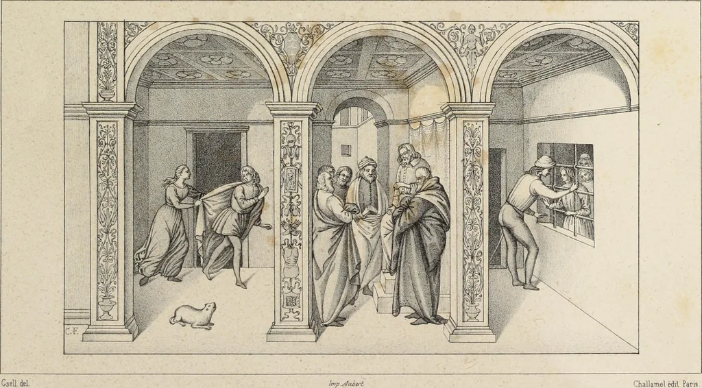 An illustration from Peintres primitifs; collection de tableaux rapportee d'Italie et publiee par le chevalier Artaud de Montor.., 1843, leaf 166