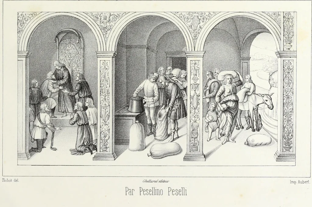 An illustration from Peintres primitifs; collection de tableaux rapportee d'Italie et publiee par le chevalier Artaud de Montor.., 1843, leaf 168