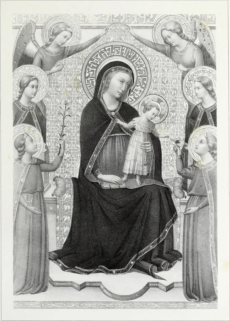 An illustration from Peintres primitifs; collection de tableaux rapportee d'Italie et publiee par le chevalier Artaud de Montor.., 1843, leaf 174
