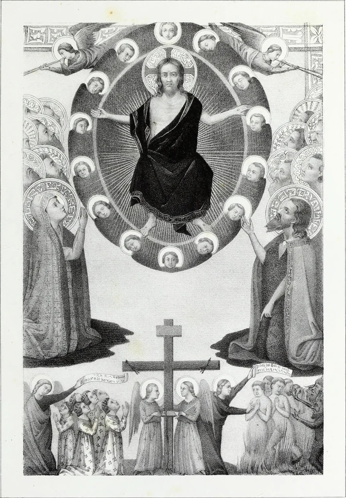 An illustration from Peintres primitifs; collection de tableaux rapportee d'Italie et publiee par le chevalier Artaud de Montor.., 1843, leaf 176