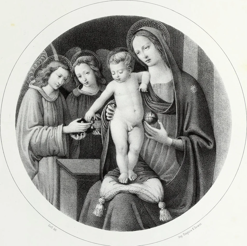 An illustration from Peintres primitifs; collection de tableaux rapportee d'Italie et publiee par le chevalier Artaud de Montor.., 1843, leaf 178