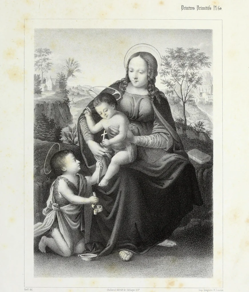 An illustration from Peintres primitifs; collection de tableaux rapportee d'Italie et publiee par le chevalier Artaud de Montor.., 1843, leaf 184