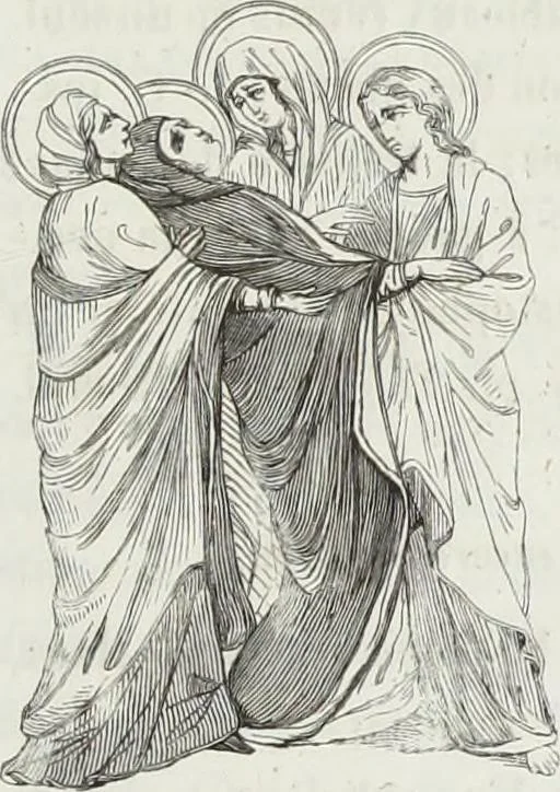An illustration from Peintres primitifs; collection de tableaux rapportee d'Italie et publiee par le chevalier Artaud de Montor.., 1843, leaf 46