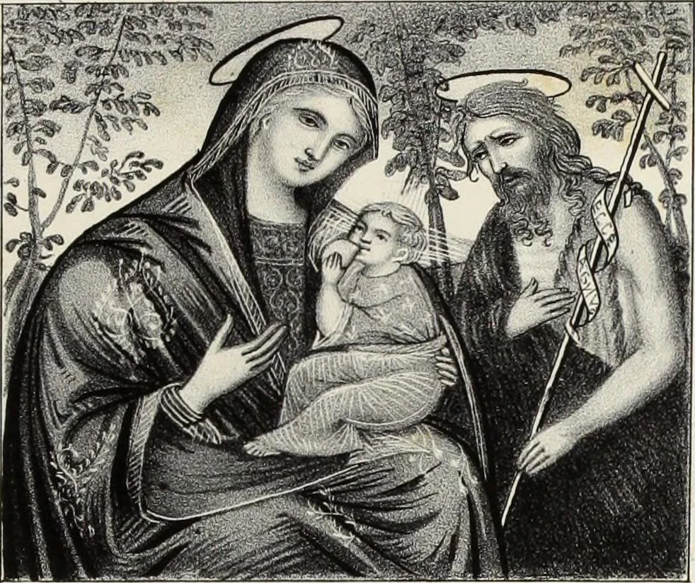 An illustration from Peintres primitifs; collection de tableaux rapportee d'Italie et publiee par le chevalier Artaud de Montor.., 1843, leaf 70