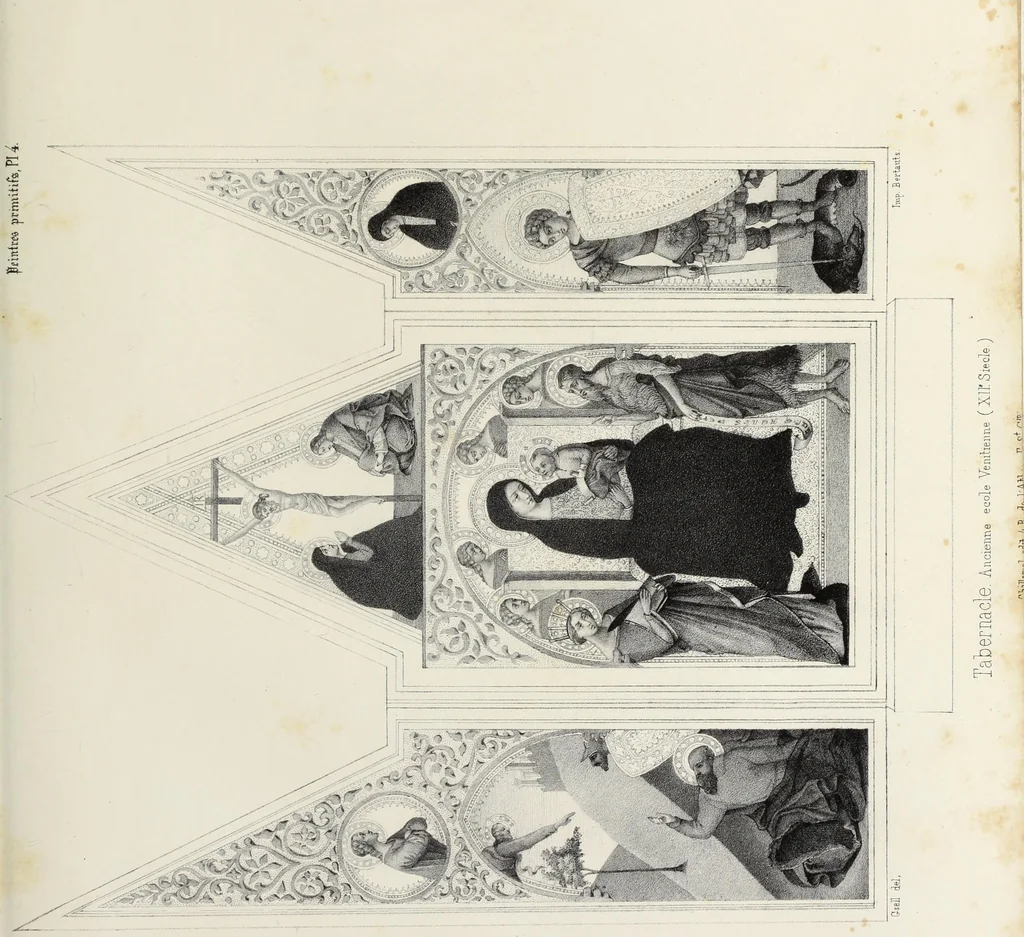 An illustration from Peintres primitifs; collection de tableaux rapportee d'Italie et publiee par le chevalier Artaud de Montor.., 1843, leaf 72