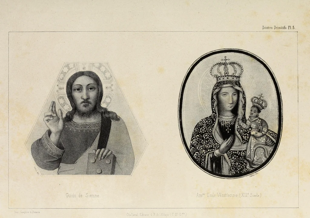 An illustration from Peintres primitifs; collection de tableaux rapportee d'Italie et publiee par le chevalier Artaud de Montor.., 1843, leaf 74