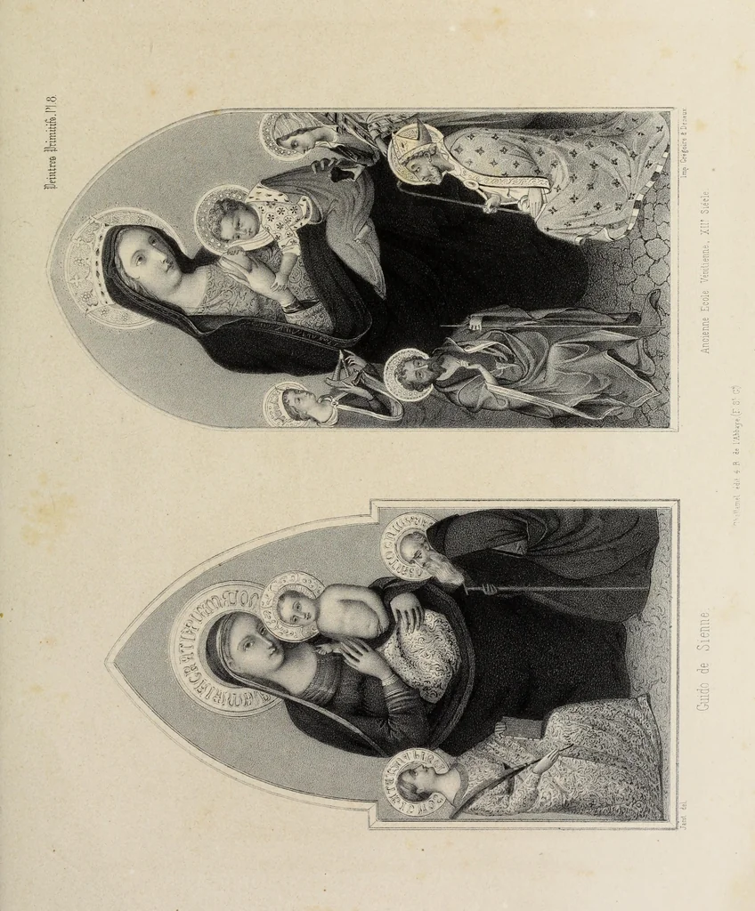 An illustration from Peintres primitifs; collection de tableaux rapportee d'Italie et publiee par le chevalier Artaud de Montor.., 1843, leaf 80