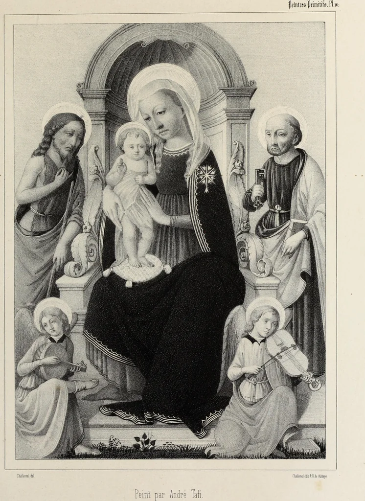 An illustration from Peintres primitifs; collection de tableaux rapportee d'Italie et publiee par le chevalier Artaud de Montor.., 1843, leaf 84