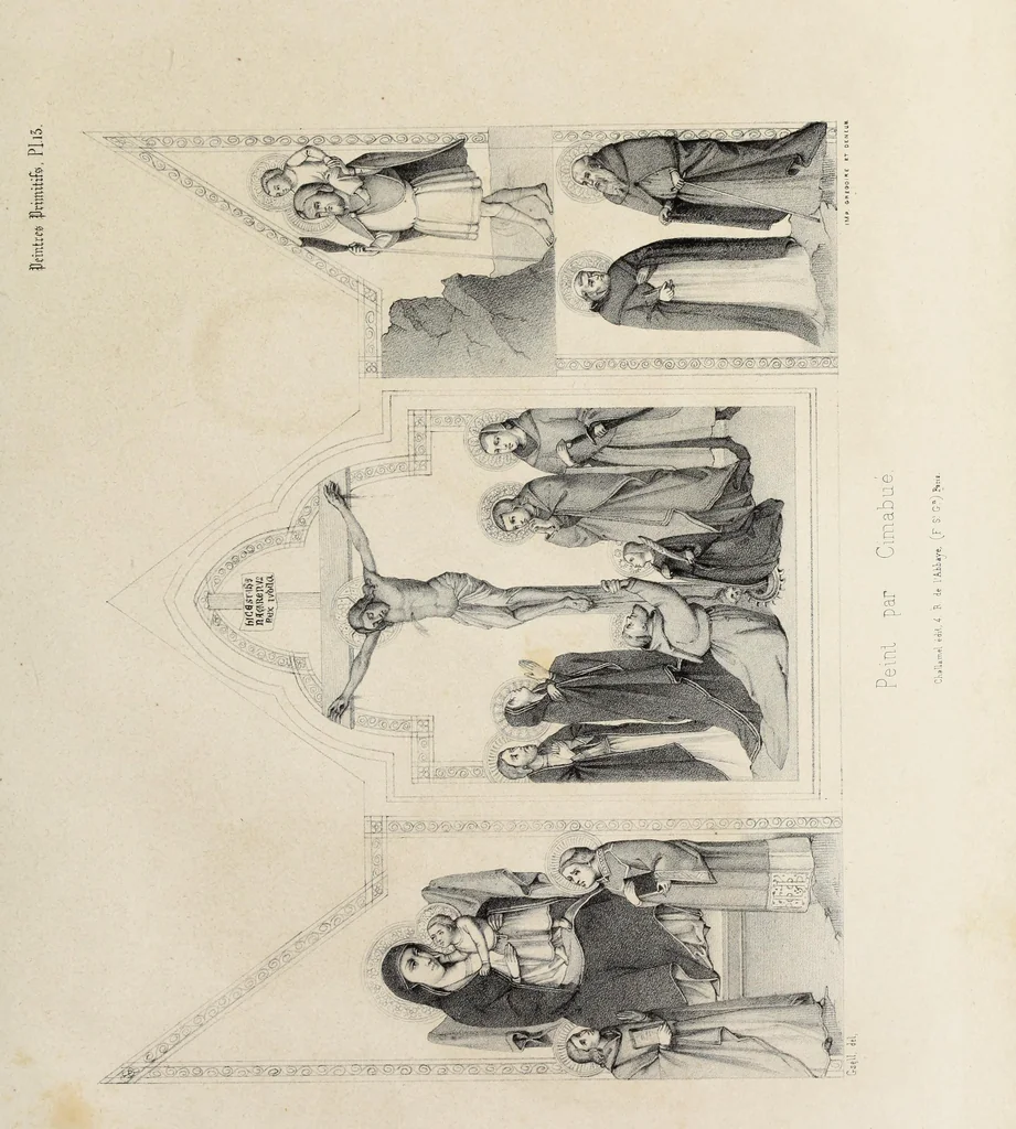 An illustration from Peintres primitifs; collection de tableaux rapportee d'Italie et publiee par le chevalier Artaud de Montor.., 1843, leaf 90
