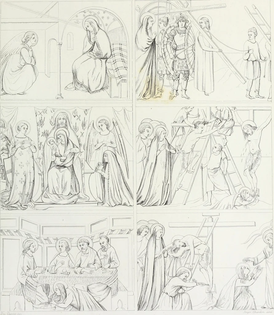 An illustration from Peintres primitifs; collection de tableaux rapportee d'Italie et publiee par le chevalier Artaud de Montor.., 1843, leaf 94