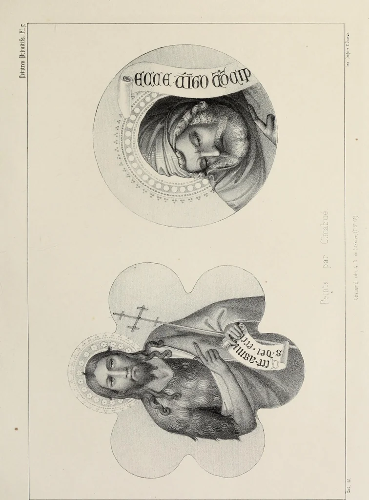 An illustration from Peintres primitifs; collection de tableaux rapportee d'Italie et publiee par le chevalier Artaud de Montor.., 1843, leaf 98