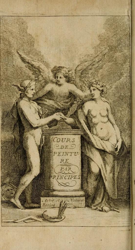 An illustration from Cours de peinture par principes, 1708, leaf 5