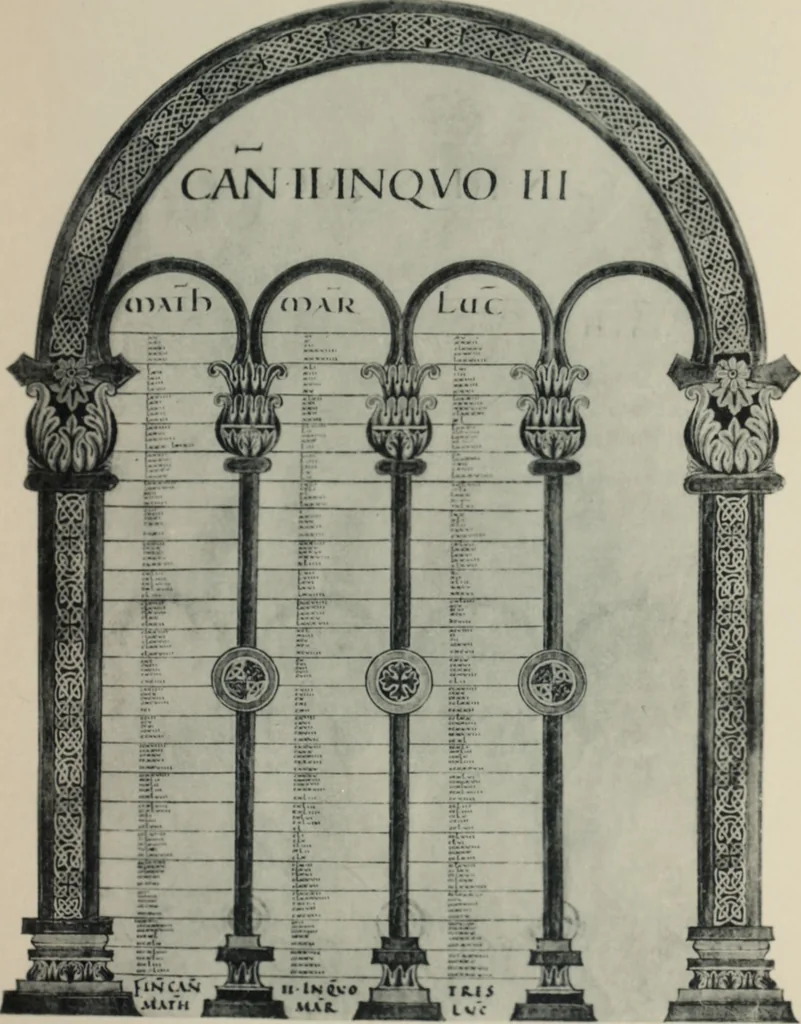 An illustration from Peintures et initiales de la première [et seconde] Bible de Charles le Chauve, 1911, leaf 10