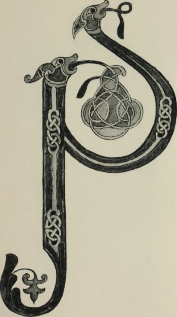 An illustration from Peintures et initiales de la première [et seconde] Bible de Charles le Chauve, 1911, leaf 126