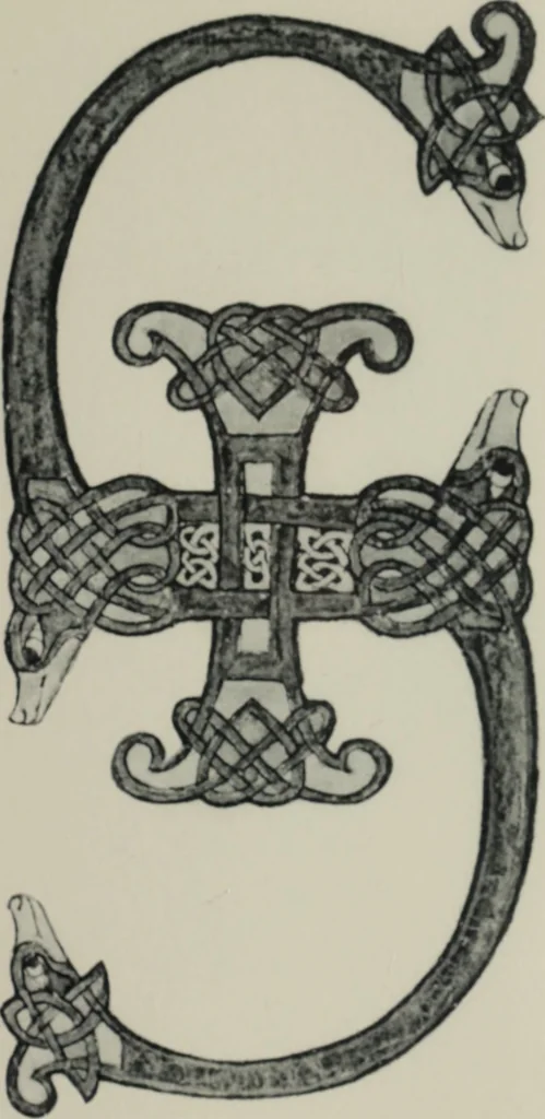 An illustration from Peintures et initiales de la première [et seconde] Bible de Charles le Chauve, 1911, leaf 134