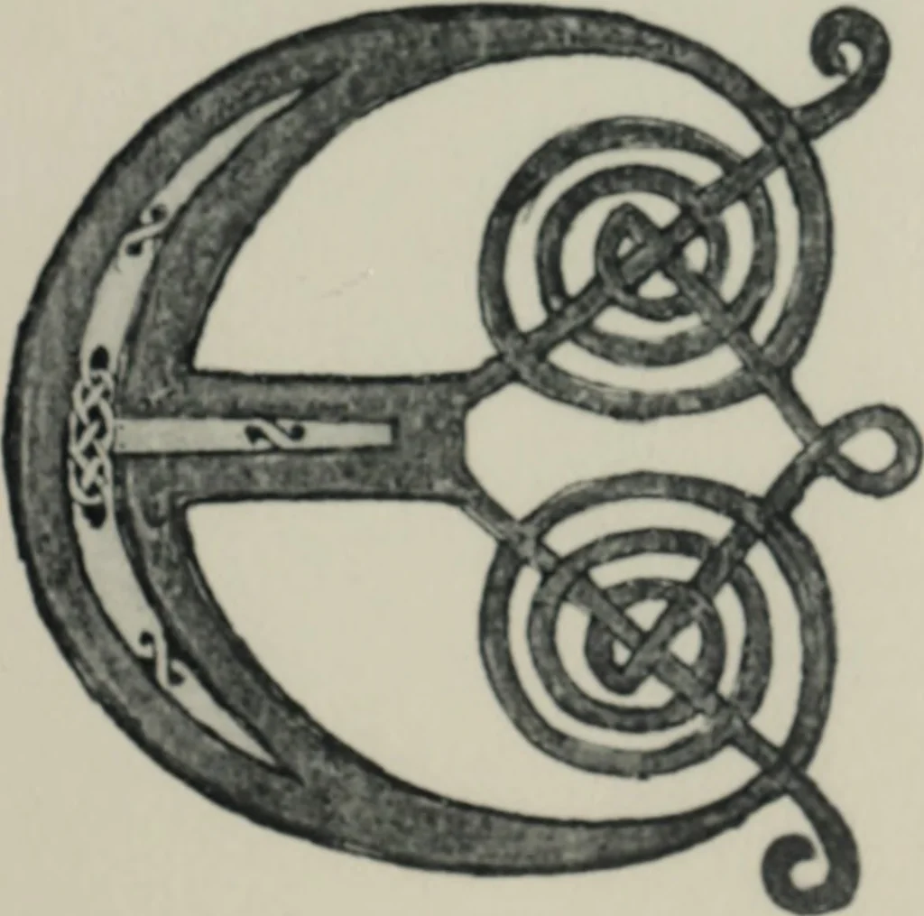 An illustration from Peintures et initiales de la première [et seconde] Bible de Charles le Chauve, 1911, leaf 138