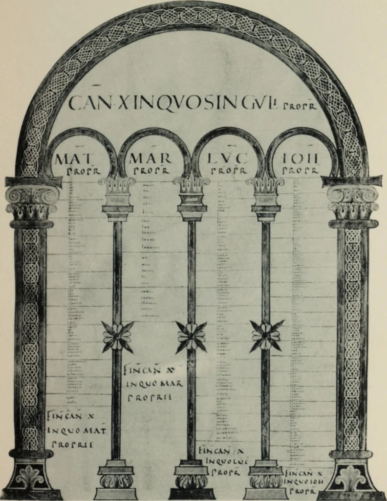 An illustration from Peintures et initiales de la première [et seconde] Bible de Charles le Chauve, 1911, leaf 18
