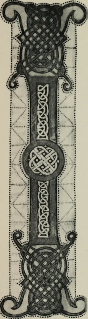 An illustration from Peintures et initiales de la première [et seconde] Bible de Charles le Chauve, 1911, leaf 66