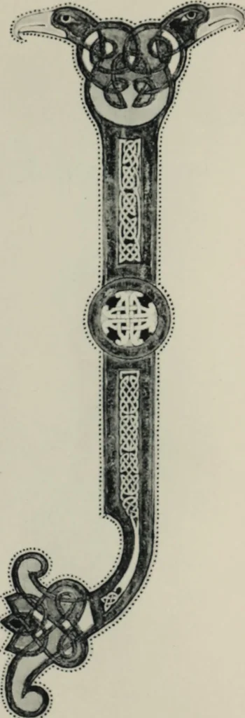 An illustration from Peintures et initiales de la première [et seconde] Bible de Charles le Chauve, 1911, leaf 68
