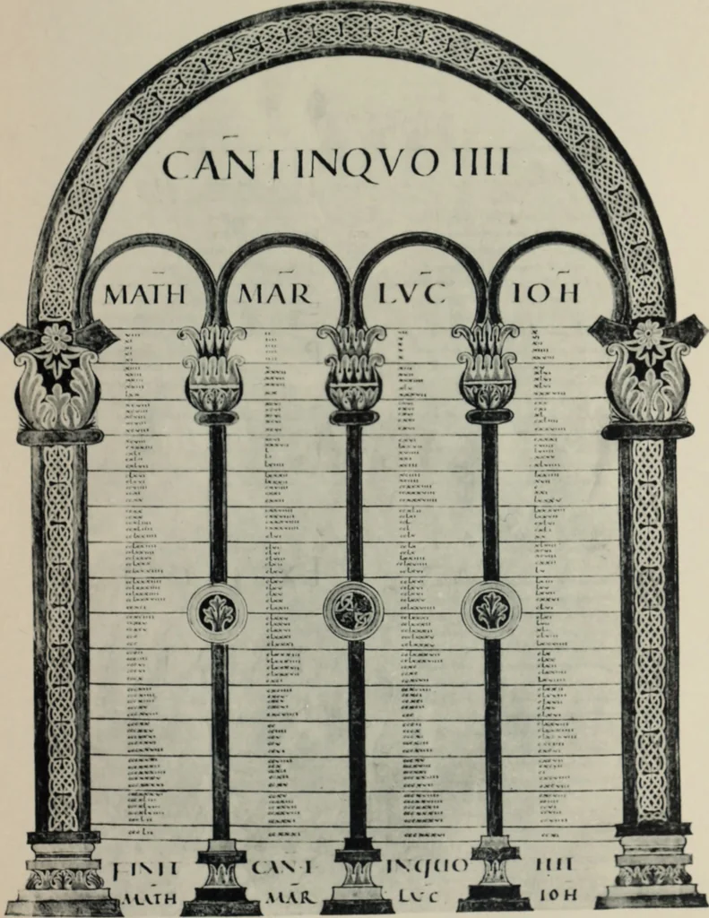 An illustration from Peintures et initiales de la première [et seconde] Bible de Charles le Chauve, 1911, leaf 8