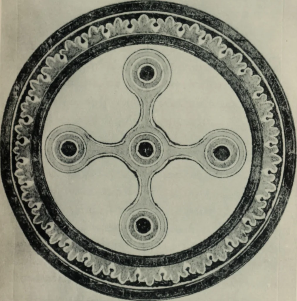 An illustration from Peintures et initiales de la première [et seconde] Bible de Charles le Chauve, 1911, leaf 86