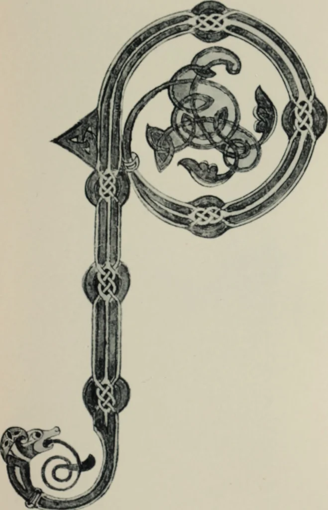 An illustration from Peintures et initiales de la première [et seconde] Bible de Charles le Chauve, 1911, leaf 98